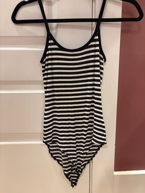 Paige striped bodysuit